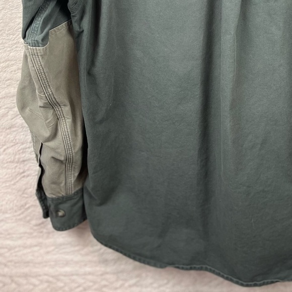 CABELAS Shooting Shirt Quilted Shoulder Patch Medium Green - Picture 10 of 15